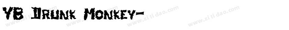 YB Drunk Monkey字体转换